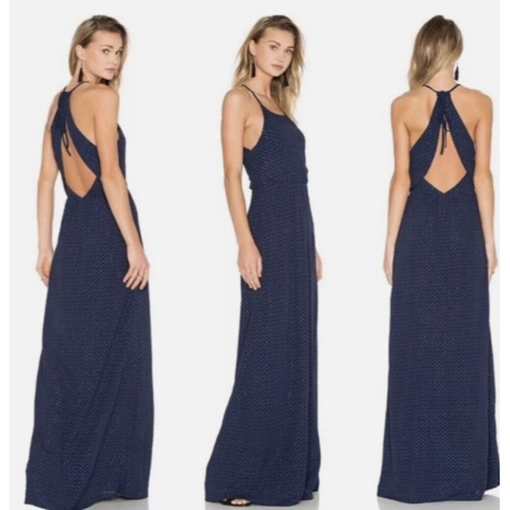 Calypso St. Barth Hoss Navy Blue Midnight Sequin Dress Size 40 / 8 NWT!
